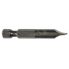 Impact-rated slotted head bit for use with impact drivers. Made from S2 steel with a hex drive. Imperial size 5F-6R. Pack of 5.