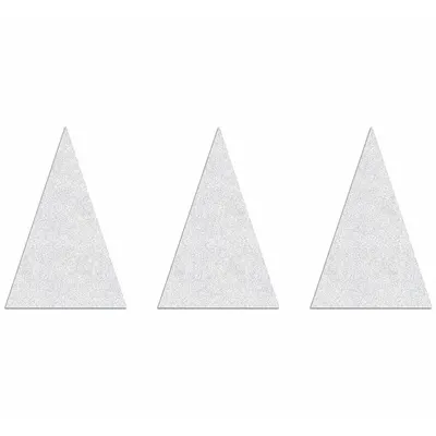 RAE Preformed Thermoplastic Pavement Markings: Shark Teeth Yield Markings, White - Pavement Pre-Determined Messages