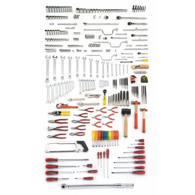 PROTO Master Tool Set: 334 Total Pcs, SAE - Tool Only Sets