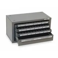 HUOT Counterbore Dispenser: 39 Compartments, For 1/4 in to 1/2 in/#4 to #12 Counterbores (MPN 13570)
