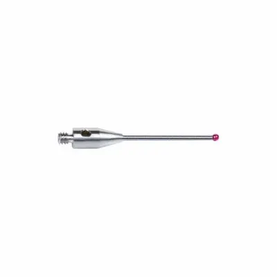 INSIZE M2 Stylus: CMM Straight Stylus, Ball, Straight, 0.059 in Ruby Ball Tip - Straight CMM Styli