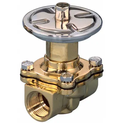 ASCO Pneumatically Actuated Diaphragm Valve: 1 in, Brass, 2-Way, FNPT x FNPT - 2-Way, Metal Pneumatically-Actuated Diaphragm Valves