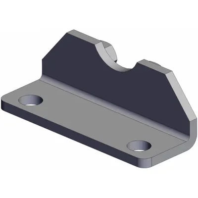 SMC Mounting Bracket: Flange/Foot Mount Type, Fits 32 mm Bore Dia, Stainless Steel - Foot Mounting Brackets