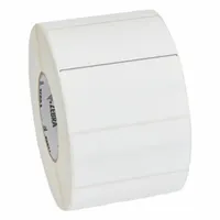 ZEBRA Barcode Printer Labels: 4 in Label Wd, 2 in Label Ht, White, 3 in Core Dia., Matte, Acrylic (MPN 10011994)