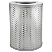 Cartridge hydraulic filter with cellulose media, 3 5/8 in inside diameter. Designed for use with hydraulic fluid in Komatsu vehicles. Removes contaminants to protect hydraulic system components