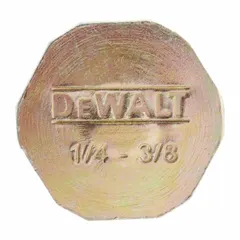 Carbon steel anchor designed for embedding in wet concrete to create a threaded insert point. Used for securing structural components such as steel decking in construction applications. White finish. 100 pieces per pack.