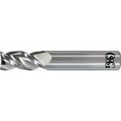 OSG Square End Mill: Carbide, 3 Flute, 1" Mill Dia, 2" LOC, 5" OAL (MPN VGM3-0049) - Fast-Cutting Carbide Square End Mills for Aluminum