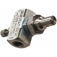 This internal mix air-atomizing spray nozzle from EXAIR delivers a flat spray pattern at 15 inches with a flow rate of 1.4 scfm. Constructed from stainless steel, it features a 1/4 in FNPT connection. Suitable for liquid coating, humidification, cooling, parts cleaning, lubrication, and dust control in industrial processes