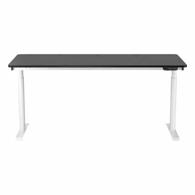 VERSADESK Electric Sit-Stand Desk: White, Wood, 72 in Overall Wd, 30 in Overall Dp - Electric Adjustable-Height Desks