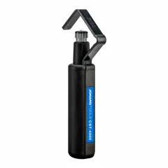 Spring-loaded blade cable stripper for cutting and stripping round cable jackets from 3/4 to 1-5/8 in diameter. Features insulated handles and accommodates cable sizes 6–8 in. Overall length 6 1/16 in. Used in electrical, telecommunications, and industrial maintenance for cable preparation.