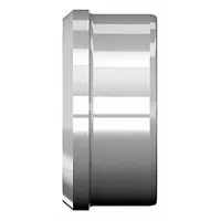 Flareless bite-type steel compression fitting sleeve from the 7000 Series Ermeto. For 1/2 in OD tubing. Maximum operating pressure 4500 psi. Overall length 3/8 in. Used in hydraulic and pneumatic systems to create a leak-tight connection