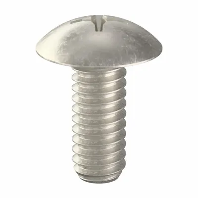 FOREVERBOLT Machine Screw: 1/4"-20 Thread Size, 5/8 in Lg, 18-8, Stainless Steel, NL-19 - Truss Head Machine Screws