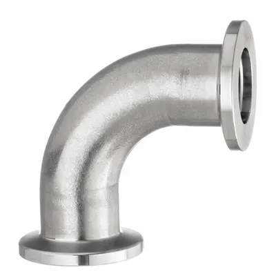 USA INDUSTRIALS Vacuum Fitting Elbow: 90° Elbow, 1 in OD x 1 in Pipe, NW x NW, 304 Stainless Steel - Vacuum Tube Fittings