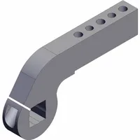 SMC Pneumatic Cylinder Clamp Arm: Mfr Part # CKZ-63A525P-X6013, Fits 63 mm Bore Dia, CKZN