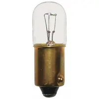 APPROVED VENDOR Incandescent Bulb: Incandescent, Miniature Bayonet (BA9s), (T) Tubular, T3-1/4, 756 (MPN 756-1)
