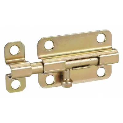 OEM Door Bolt: Barrel Bolt, Zinc, 1/2 in Ht, 1 1/2 in Wd, 3 in Lg - Door Bolts