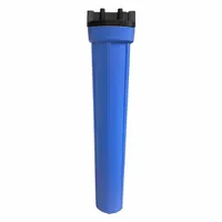 NEPHROS Water Filter Housing: 20 in Overall Ht, 6 in Overall Dia, FPT, Polypropylene, Blue/White (MPN 70-6020)