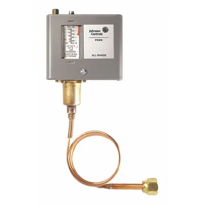 JOHNSON CONTROLS High Pressure Control: High Limit, Manual Reset, 50 psi to 500 psi - Single-Pressure Controls