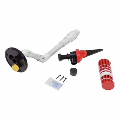 BUSHMAN Tri-Port Kit: 16 in Overall Ht, 5 1/2 in Overall Wd, Plastic - Rain Barrel Accessories