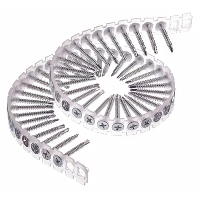 SENCO Drywall Screw: Drywall Screw, #6 Screw Size, 1 5/64 in Lg, Steel, Phosphate - Drywall Collated Screws