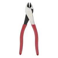 High Leverage Diagonal Cutting Plier: Std, Straight, Oval, 7/8 in Jaw Lg, 1 1/4 in Jaw Wd, 6 - 8 in (MPN D248-8)