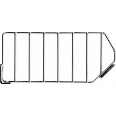 Hanging and stacking bin divider, 4 3/4 in x 2 1/8 in, not electrostatic discharge conductive. Compatible with QMB510C bins. Used to subdivide bins into smaller compartments for organizing small parts, fasteners, or components in industrial storage systems.