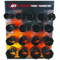 AMERICAN FORGE & FOUNDRY Automotive Socket Set: 1/2 in Drive Size, 17 Pieces, (17) 8-Point (MPN 18580P)