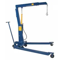 This steel engine crane has a 2 ton load capacity and 3 boom positions. It uses a mechanical lifting actuator. Suitable for lifting and positioning engines, transmissions, and other heavy components in automotive and workshop settings