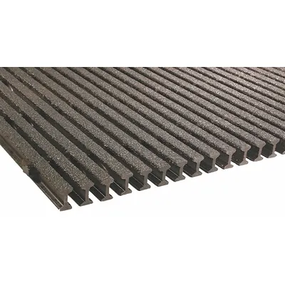FIBERGRATE I4010 Fiberglass Pultruded Grating, 36 in x 10 ft - Acid-Resistant Industrial Structural Grating