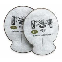 This black filter pack is rated NIOSH Nuisance Organic Vapor and features a bayonet connection for use with MSA Advantage Series reusable respirators. Each pack contains two filters designed to reduce exposure to nuisance-level organic vapors and particulates. Compatible with MSA Advantage 200 LS, 420, 1000, 3000, and 4000 models.