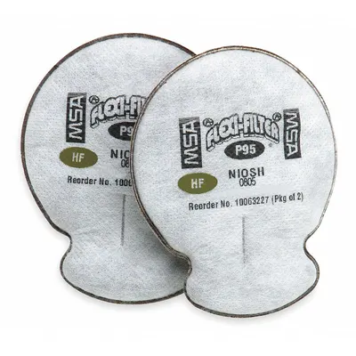 MSA Filter: N95/Nuisance Organic Vapor, Black Color, MSA Advantage Series, Bayonet - MSA Advantage 200 LS, 420, 1000, 3000, 4000 Reusable Respirators Compatible Filters & Cartridges