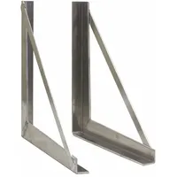 BUYERS PRODUCTS Mounting Bracket: Mounting Bracket, Truck Boxes, 18 in Lg (In.), Aluminum, 1 PR (MPN 1701030)