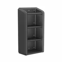 CORTECH Shelving Unit: Black, 49 in Overall Ht, 25 in Overall Wd, 14 in Overall Dp, 4 Shelves (MPN 7111BK)