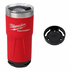 This plastic water bottle features a metal construction with a red finish. Overall height ranges from 3/4 in to 3 1/2 in. Suitable for hydration needs in industrial and job-site environments.