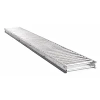 Flow Rack Conveyor: 6 in Overall Wd, 40 lb/ft, Roller, 7 ft 9 in, 3 in Overall Ht, Steel, Aluminum (MPN 99S2R62X93)