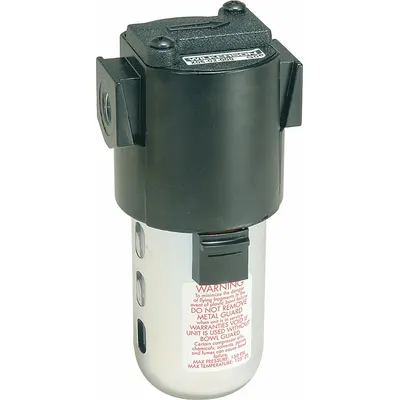 WILKERSON Compressed Air Filter: 1/4 in NPT, 37 cfm, 150 psi Max Op Pressure - Coalescing Filter for Oil Removal