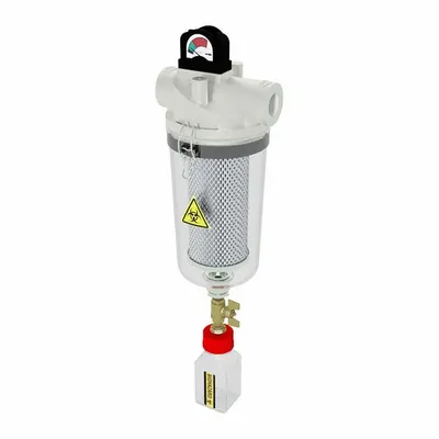 SOLBERG T-Style Vacuum Pump Inlet Filter, 99.995% Efficiency, 7 in OD - T-Style Vacuum Pump Inlet Filters