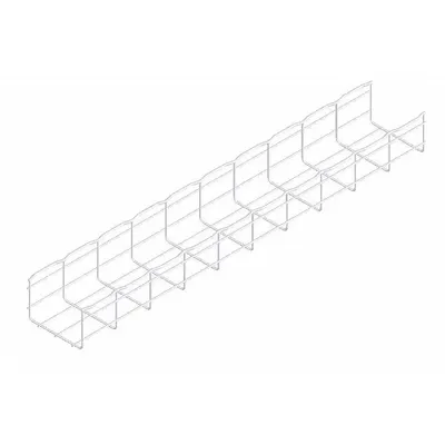 CABLOFIL Wire Mesh Cable Tray: 6 in Wd, 4 in Ht, 10 ft Lg, 60 lb, Steel - Straight Section Wire Mesh Trays