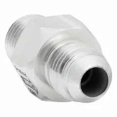 This check valve is designed for high-pressure hydraulic circuits, allowing flow in one direction while preventing backflow. It features a steel body, a 9/16 in SAE O-Ring Boss inlet, and a JIC 37° Flare outlet. Typical applications include industrial machinery, mobile equipment, and hydraulic power units.