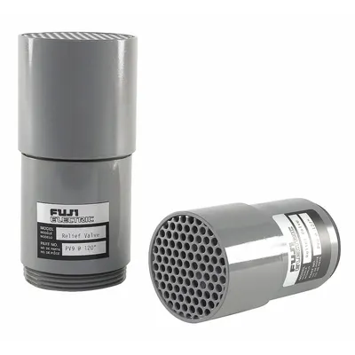 FUJI ELECTRIC PRV6011 Pressure Relief Valve, 232 in wc Preset, 2 in OD - Pressure & Vacuum Relief Valves for Regenerative Blowers
