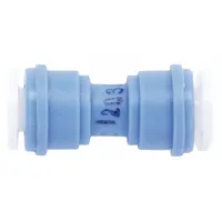 This union connector is used to join water supply lines to refrigerators and freezers, providing a secure connection for ice makers and water dispensers. It is a genuine OEM component designed for GE appliances