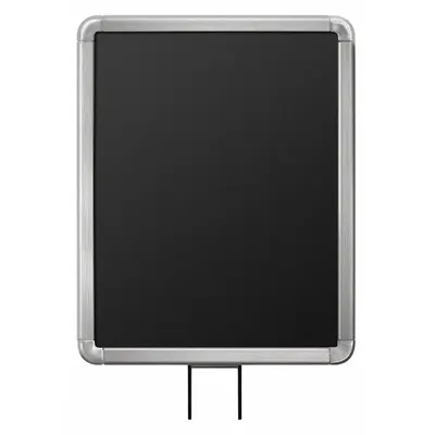 LAVI Sign Frame for Post Tops, Silver, 11 in Overall Width - Sign Frames for Post Tops