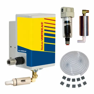 VORTEC Enclosure Cooler: 2,500 BtuH, Indoor, Cooling Only, 1, Roof Mount/Wall Mount - Compressed Air Coolers