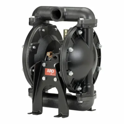 ARO Diaphragm Pump: Aluminum Body, 1 in, NPT Connection, 35 gpm, 270 ft Max. Head - Acetal Housing AODD Pumps