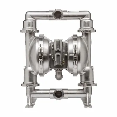 ARO Diaphragm Pump: 316 Stainless Steel, 2 in, Tri-Clamp, 195 gpm, 18.25 ft Max. Head - FDA-Compliant AODD Pumps