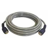 Cold Water Hose: 1/4 in ID, 25 ft Lg, Polyurethane, Gray, 1/4 in x 1/4 in Fitting Size, 3,200 psi (MPN 40224)