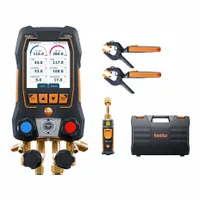 TESTO Digital Manifold Kit: 4 Valves, 0 Hoses, Series 558S, testo Smart (MPN 0564 5582 01)
