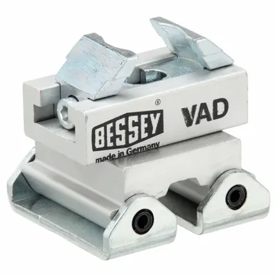 BESSEY Variable Angle Device: 1 7/8 in Overall Lg, 2 in Overall Wd, V-Groove, Steel - Variable-Angle Pads for Bar Clamps