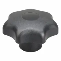This 7-arm knob features a plastic body with a steel thread insert, providing a secure grip for manual adjustment and clamping on machinery, jigs, and fixtures. With a 63 mm diameter, 1/2"-13 thread size, and 18 mm thread length, it is suited for applications requiring ergonomic operation and reliable positioning