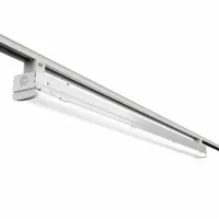 LED Linear Ambient Fixture: LED, Linear Shape, 15 W_35 W, 4 ft Lg, Compatible with Track J, White (MPN TCSS 4FT 35K 80CRI PDIM WH)